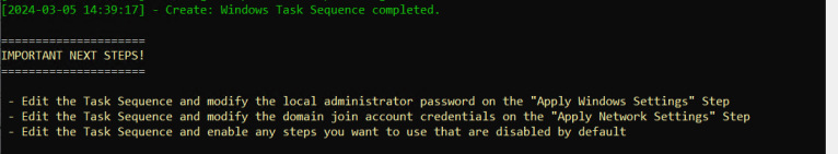 Create a fully function Task Sequence in seconds with PowerShell – MS ...